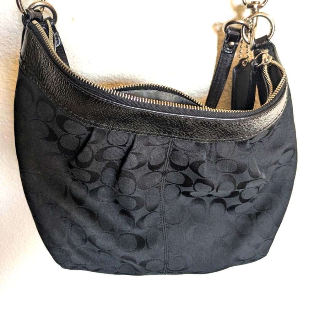 Coach Black Signature Canvas Purse